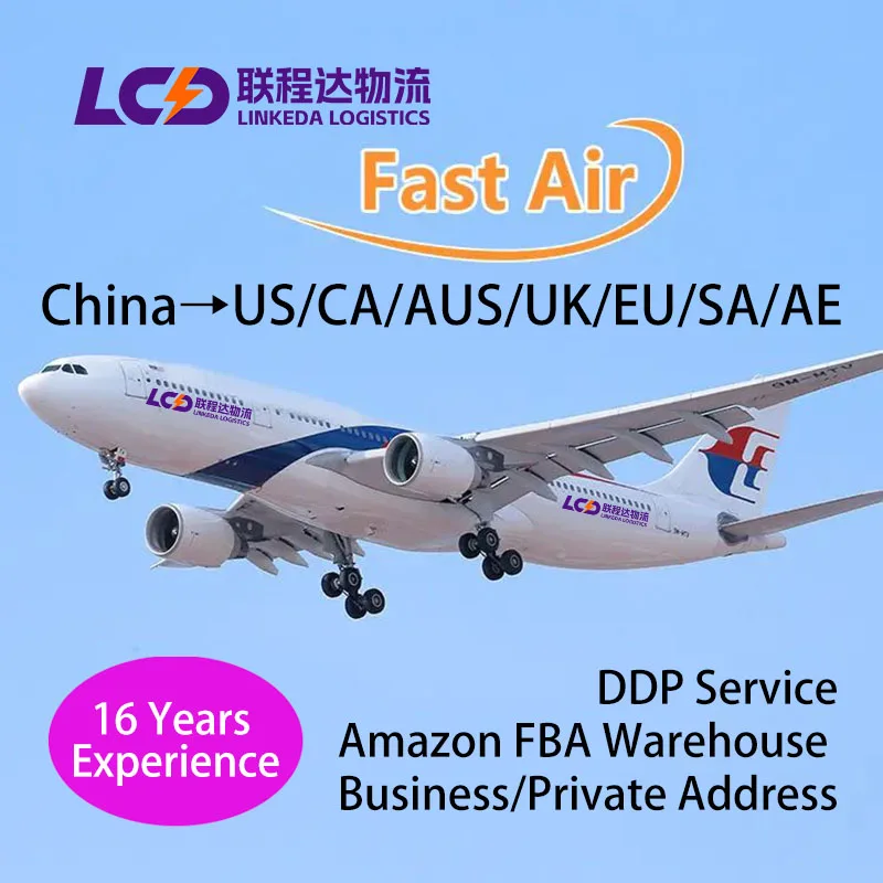 LINKEDA Logistics Cheapest Air Shipping Cost China to UAE Dubai Door to Door FBA Service