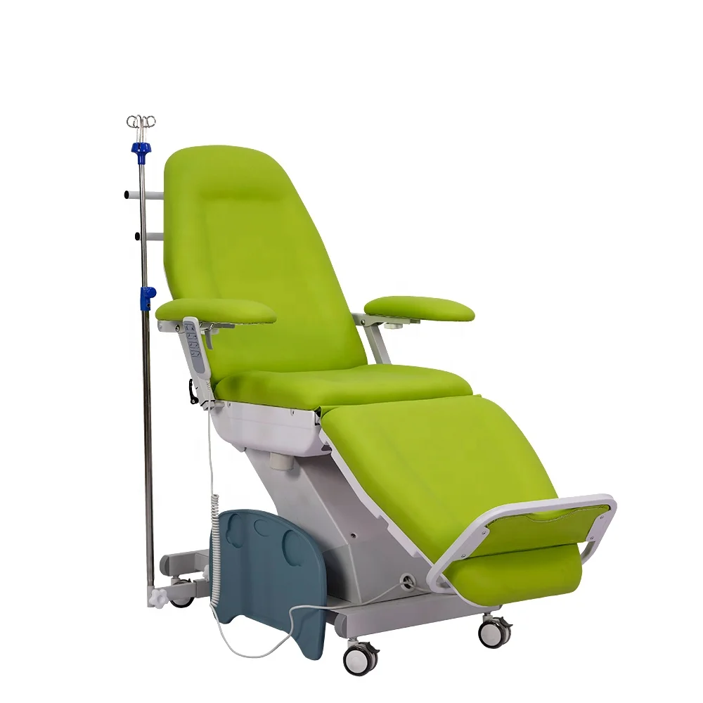 Dongpin Lockable Electric Professional Dialysis Chair Blood Donation Chair For Hospital