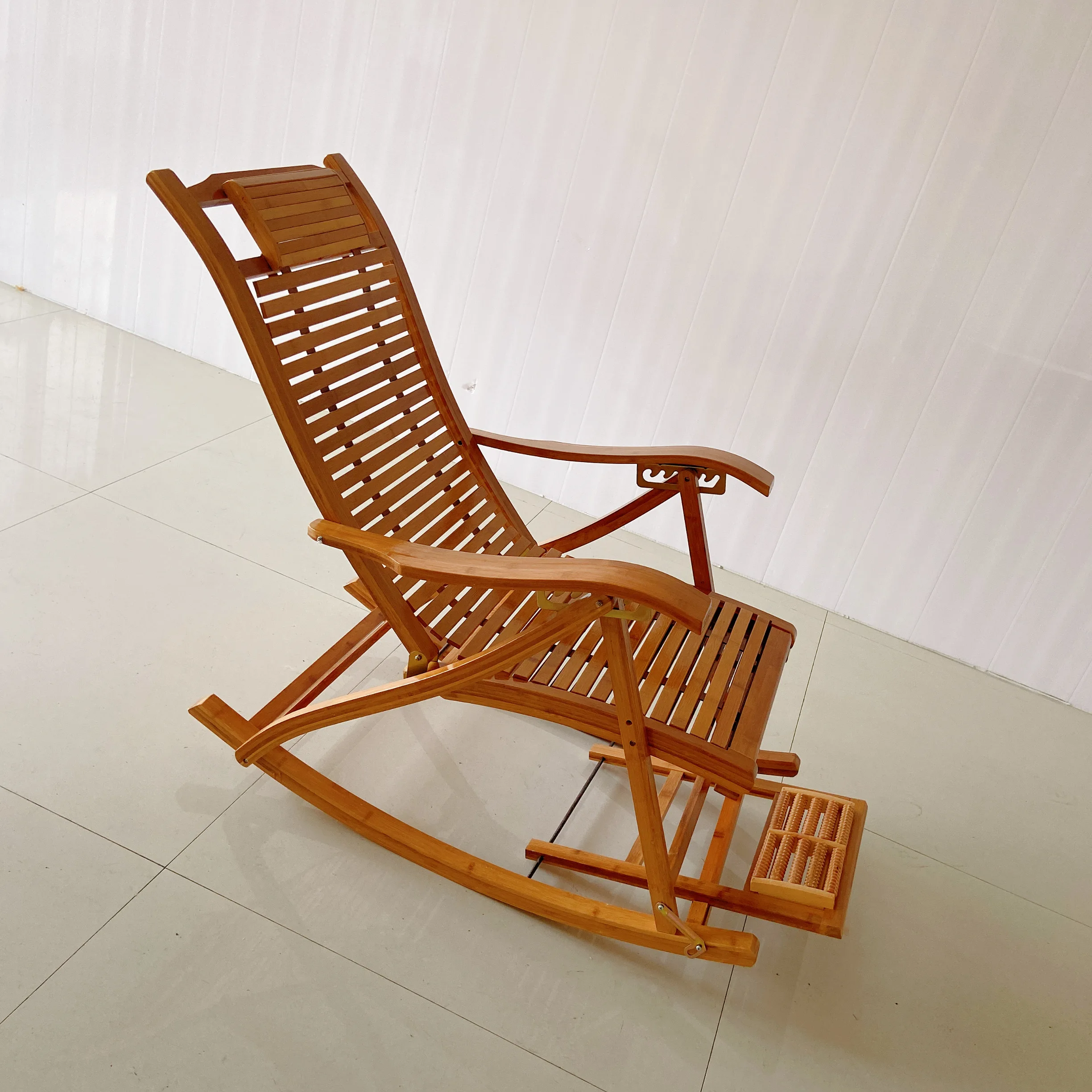 Chinese Bamboo Rocking Chair Bedroom Furniture Relax Rocking Chair Modern Lazy Chair