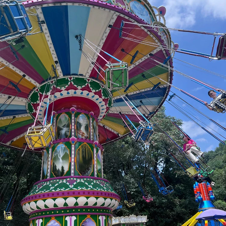 kids flying ride rotary equipment other amusement park rides customized products trailer flying chair For Sale