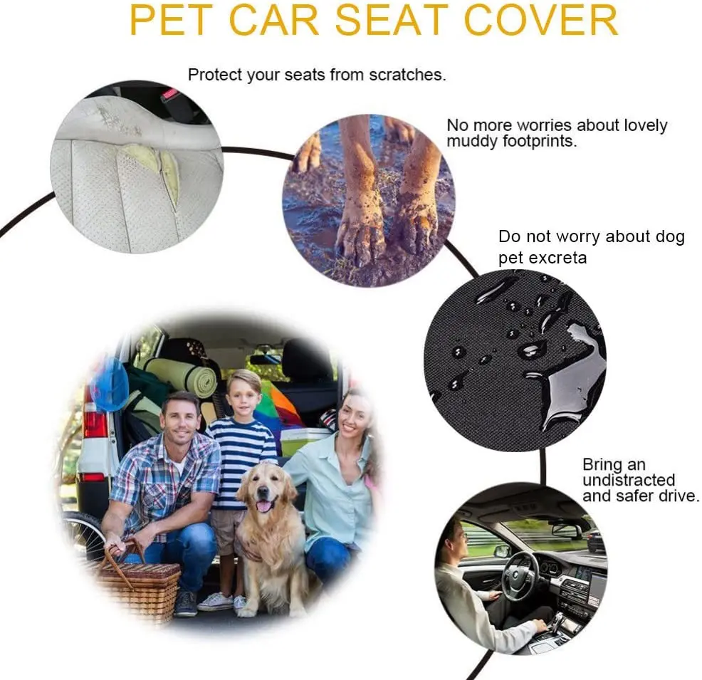 Dog Blanket for Car Rear Seat Car Seat Cover Back Seat Cover Pet Travel & Outdoors for Dogs