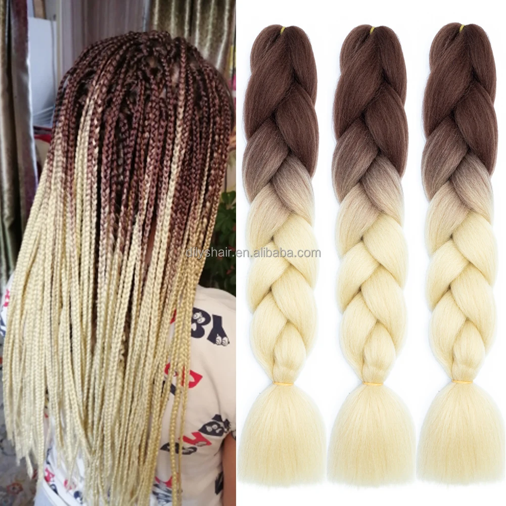 24inch 48 inch 41inch 82inch Ombre Braiding Hair Extensions Synthetic Crochet Hair Jumbo Braids Crochet Braid Hair