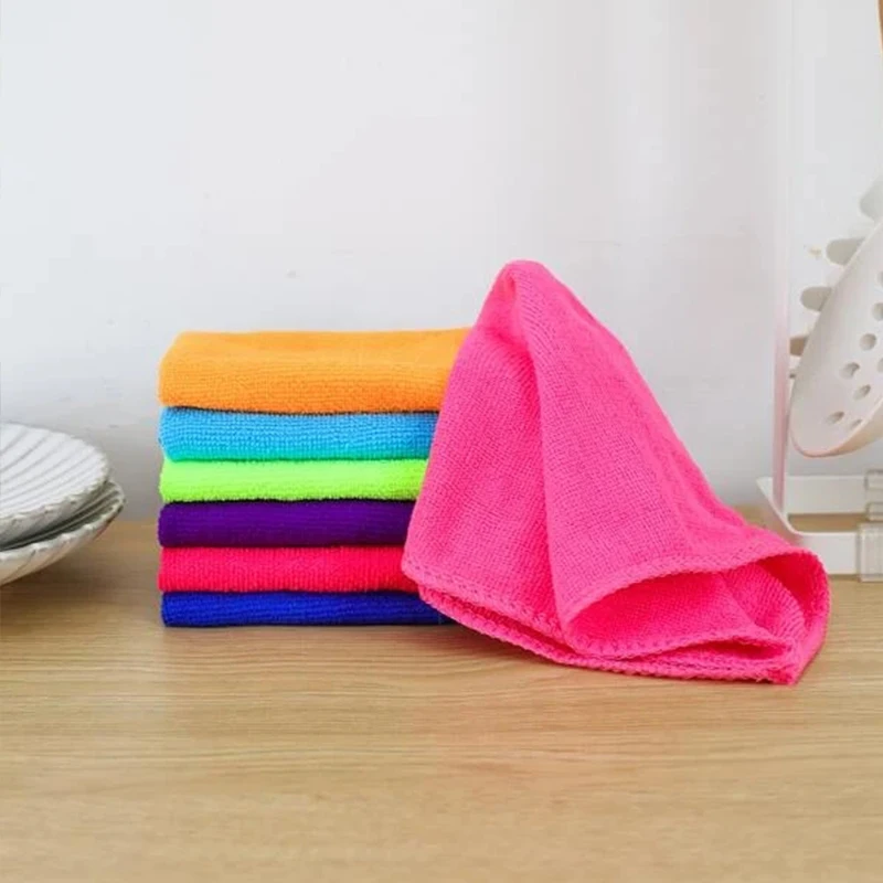 Chinese Factory Wholesale 4pcs/pack Towel Cloth Dish Kitchen Cleaning Towels With Single Packing Super Absorbent
