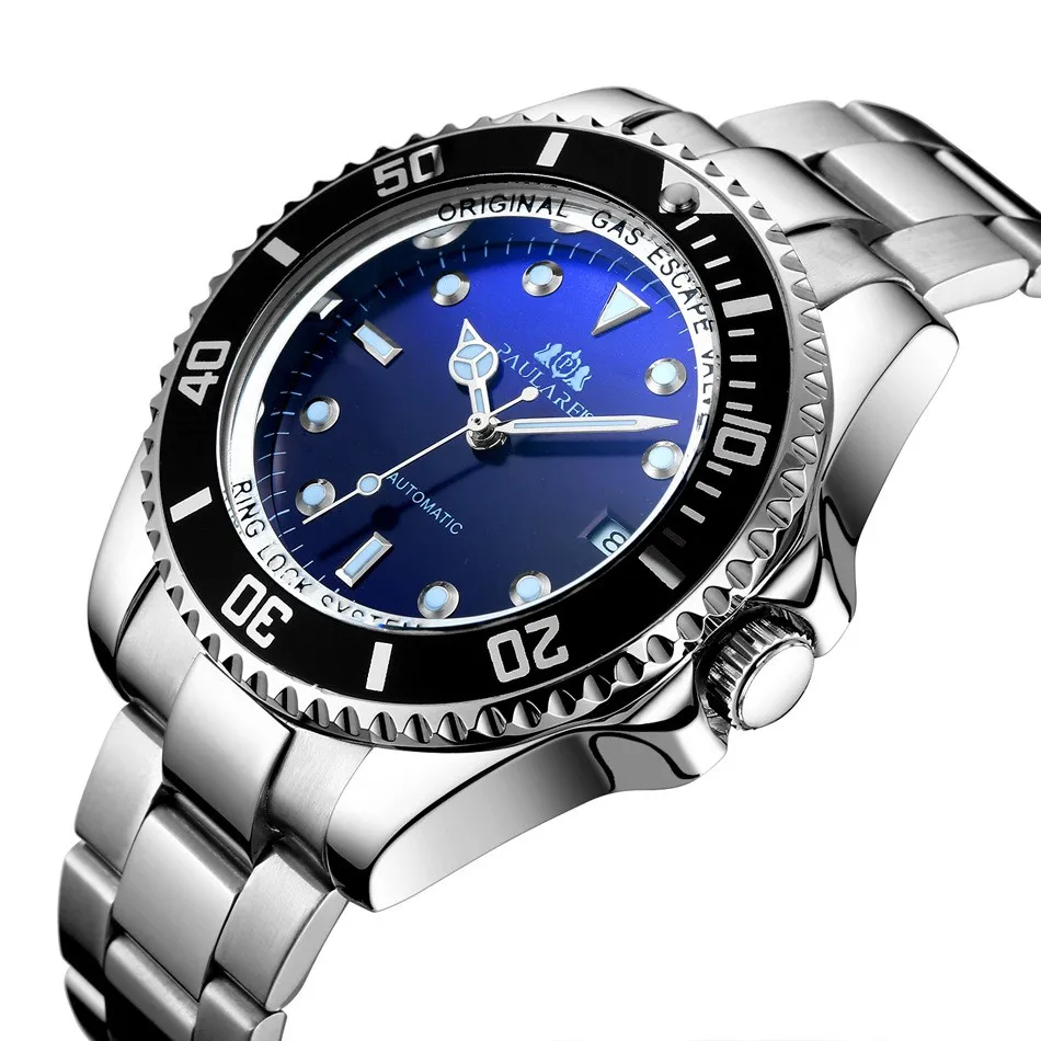 OEM ODM High Quality Watch Men Luxury 904L Stainless Steel Glass Waterproof 3A Mechanical Watch