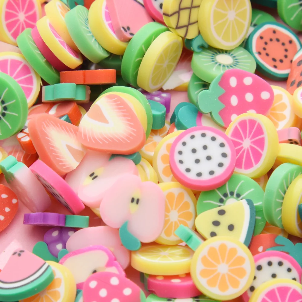 Professional roses polymer clay beads set For Necklace