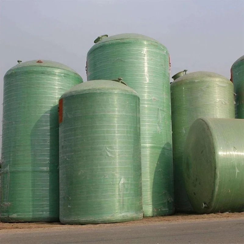 China Factory FRP Vertical Storage Tank 10m3 Fiberglass Container Tank
