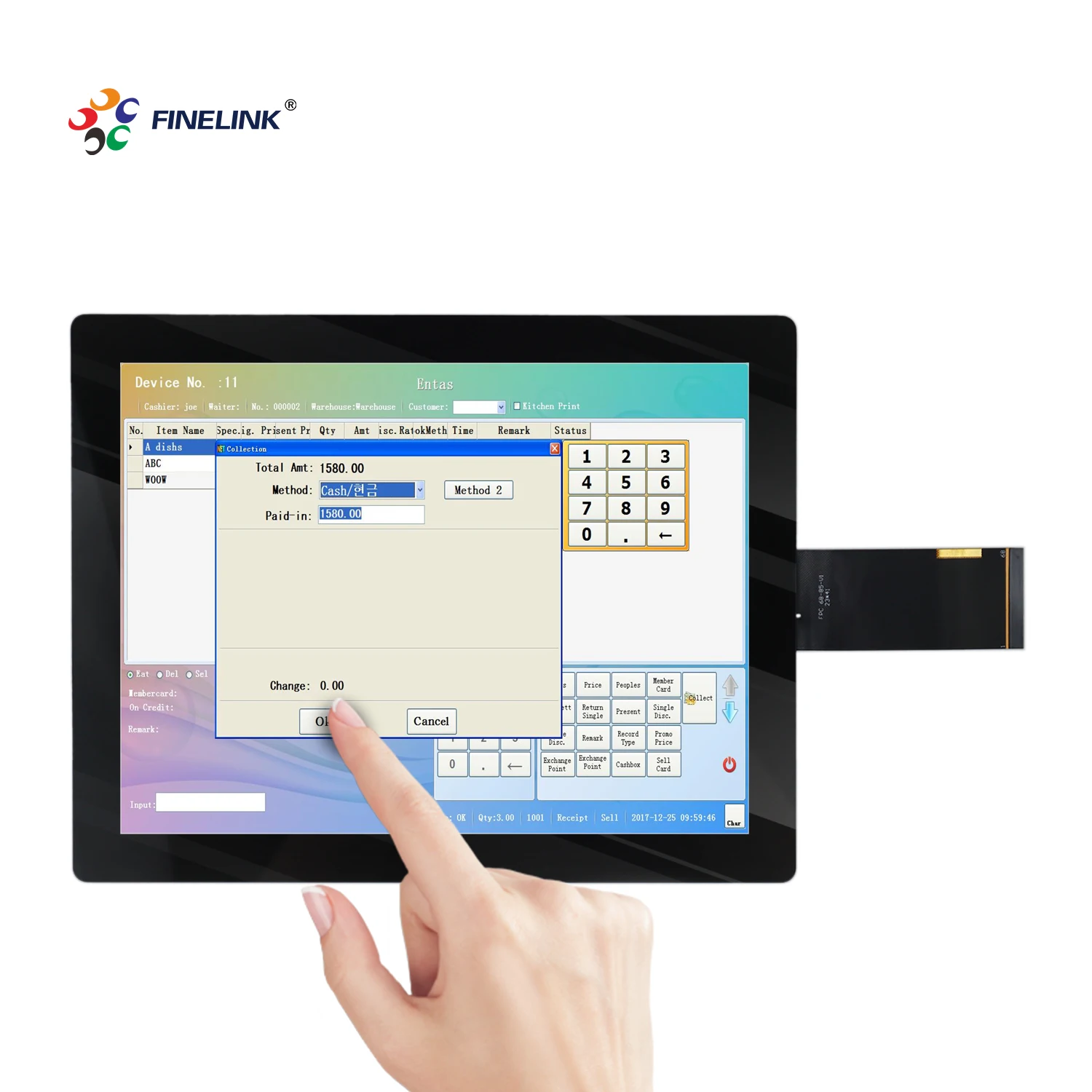 FINELINK Touch Screen 10.4 Inch Capacitive Touch Panel Usb Touch Screen Panel For Industrial Computer Monitor