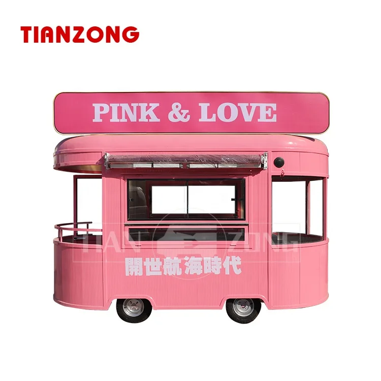 TIANZONG S28 mobile food trucks  food trailer with fully equipped Ice cream food cart for Dubai