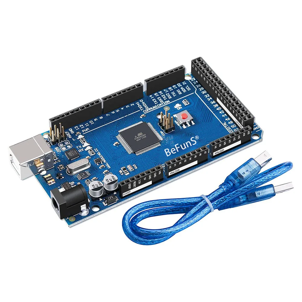 Плата MEGA R3 Atmega 2560 + USB-кабель, совместимый с Arduino IDE проекты Ross, совместимый с Befuns CN;GUA