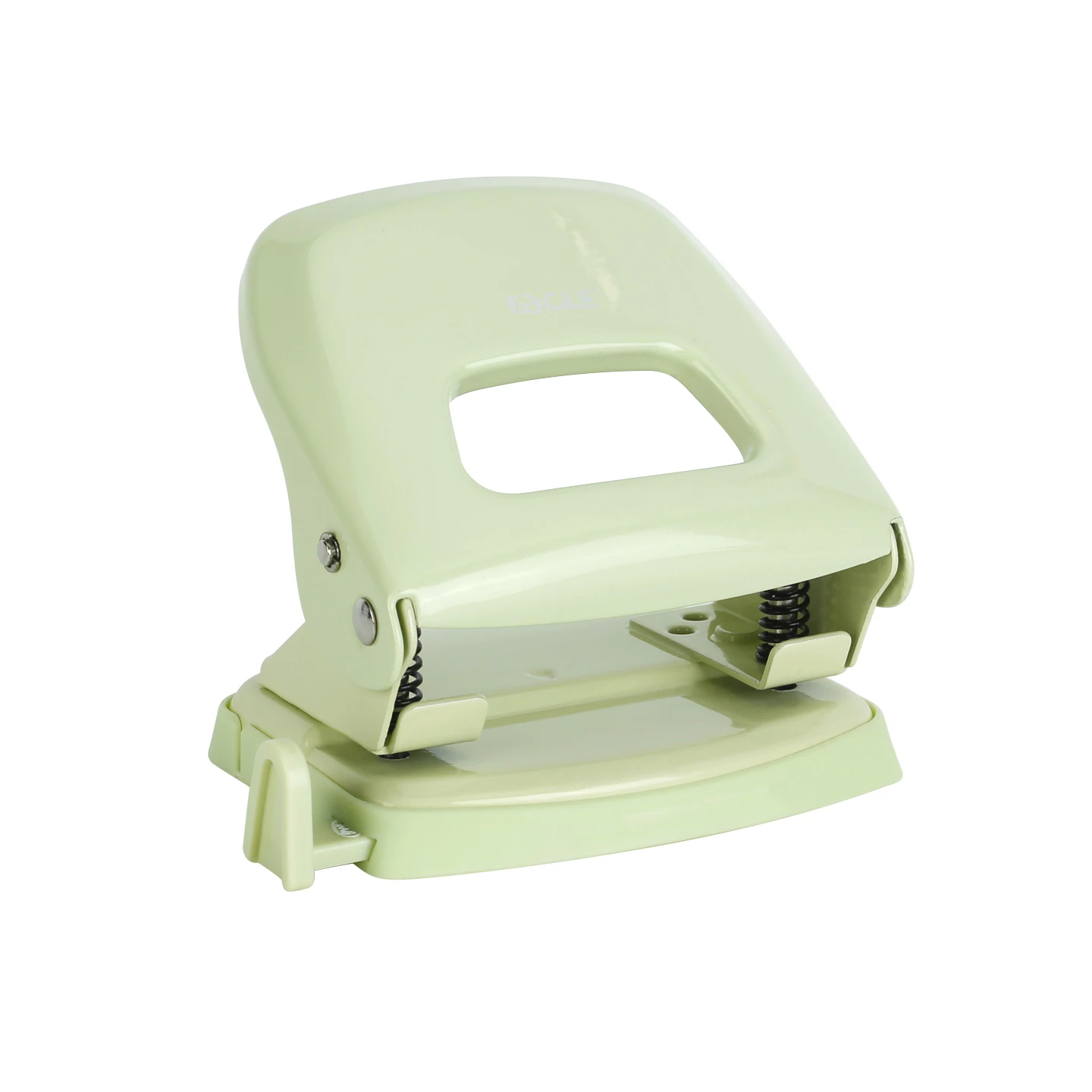 Eagle Office Portable 2 Hole Punch Metal Flat Puncher Manual Paper Punching Tool for 25 Sheets