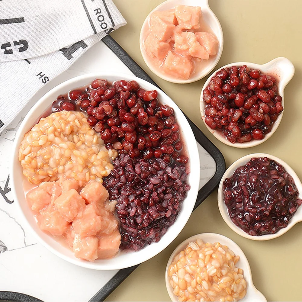 huasang commercial use 880g canned purple rice brands milk tea shop raw materials home diy dessert boba bubble tea toppings