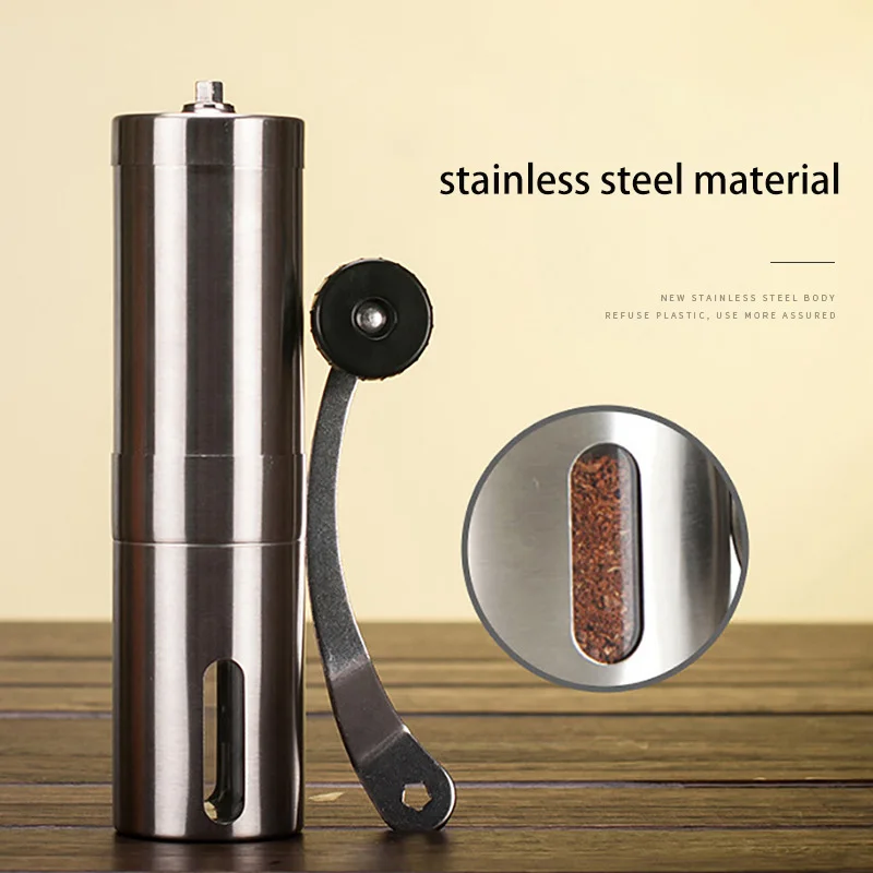 Мини профессиональная портативная ручная коническая плоская коническая Кофемолка для эспрессо из нержавеющей стали ручные кофемолки для путешествий
