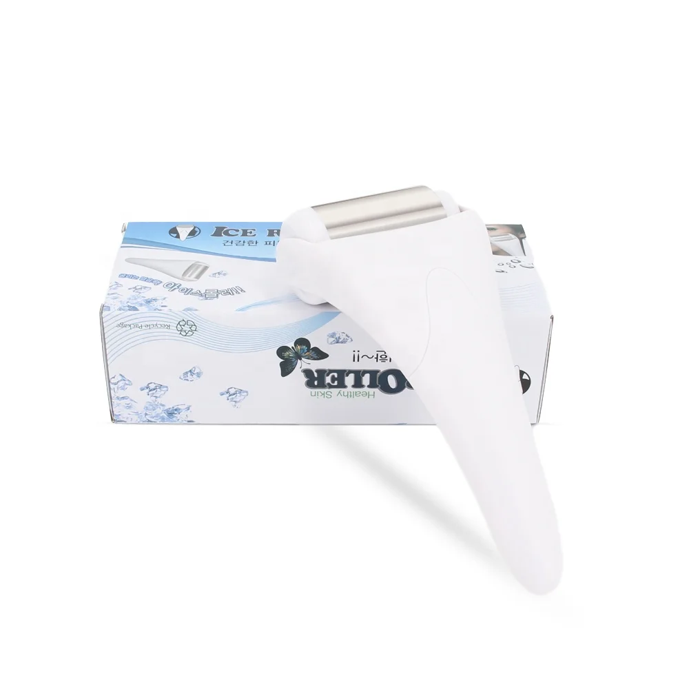 Portable Face And Body Massage Skin Cooling Ice Roller With Cooling Gel For Red Face Calm Sunburn Recover Medical Grade Test