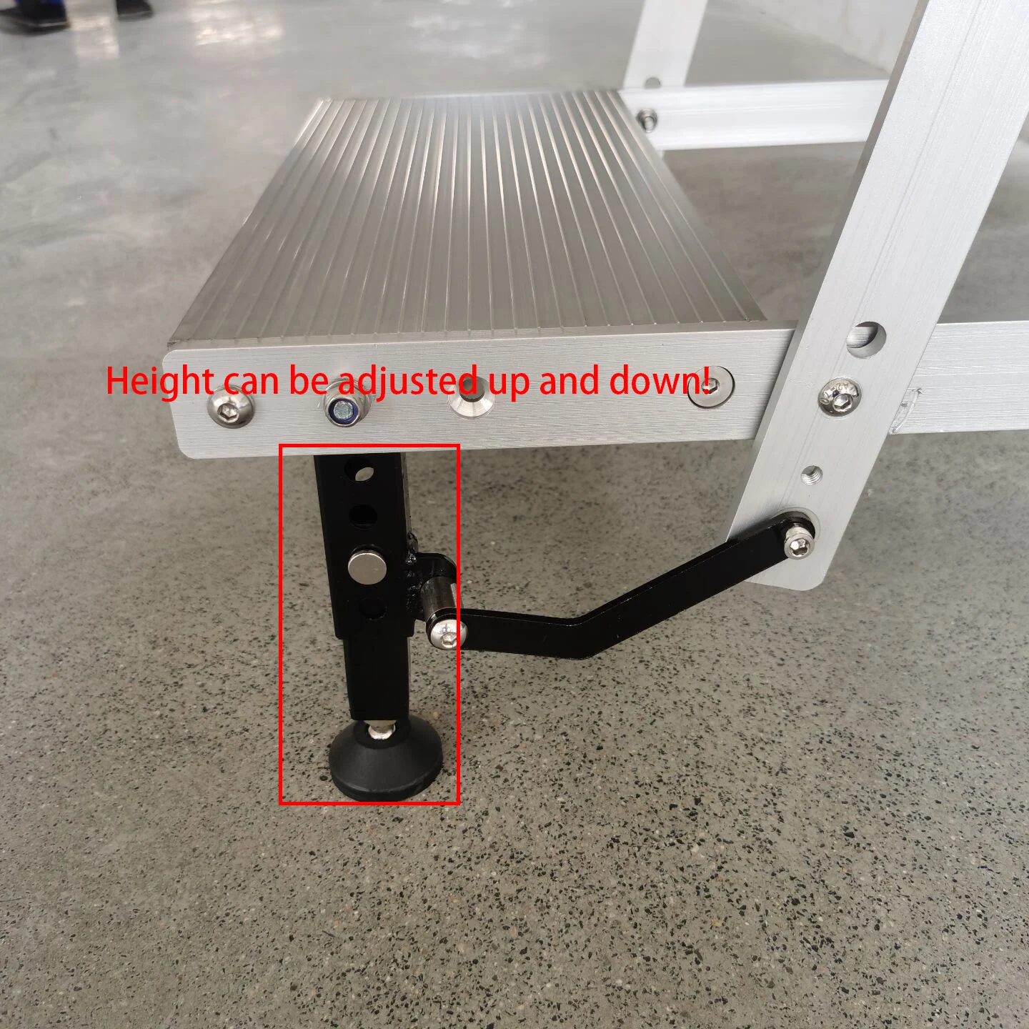 TYTXRV OEM High Quality RV Exterior Accessories Double Support Trailer Camper Step Accessories Five-Layer Folding Step Firm Feet