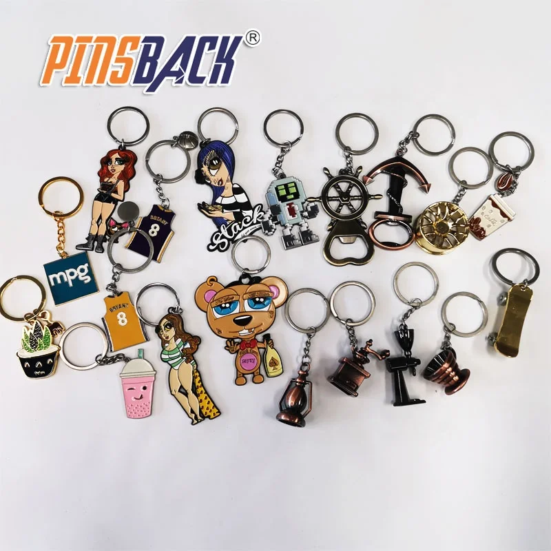 Wholesale  Personal Car Metal Key Chains All Type of Key Chain  Logo 3D Model Key Ring