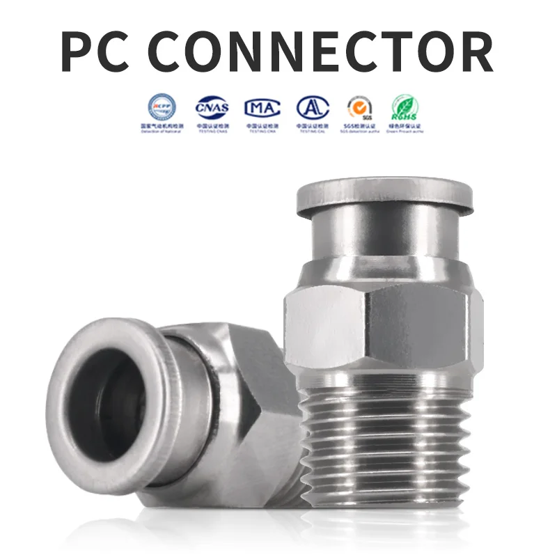PC Stainless steel pneumatic Quick Coupler for Air Hose Fittings and flexible pipe fitting with all series of smc fitting