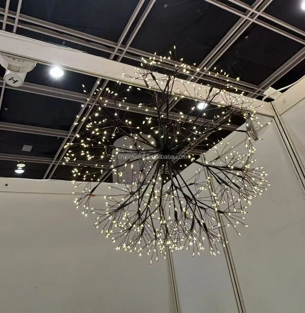 2025 Hot Sale  Christmas Decoration 480L Warm White Copper Wire Micro LED Black Hanging Lights