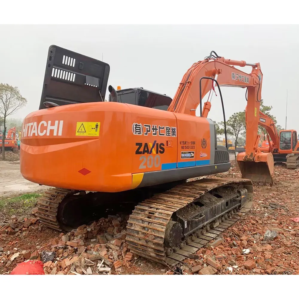 Used Excavator Hitachi Zaxis 200 20 Ton Original Japan Hitachi Zx200-3 EX200 hydraulic crawler digger excavator