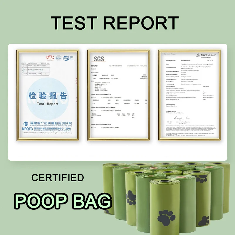 Designed Custom Eco-Friendly Bio Degradable Dog Cornstarch Eco Friendly Compostable Biodegradable Poop Bags For Pets