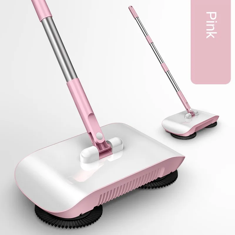 New Sweeping Machine Hand Push Stainless Steel Handle Household Floor Cleaning Sweeper