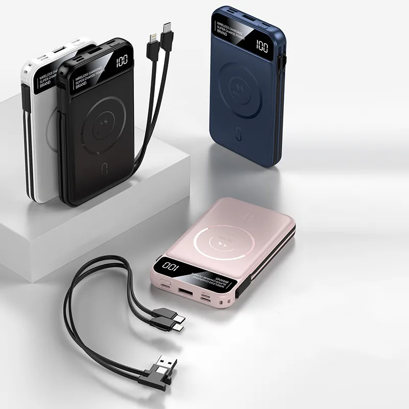 Hot sale Portable External Battery Pack Wireless Charger pal 10000mAh Power Bank Mini Charging Treasure Fast Charger Powerbank