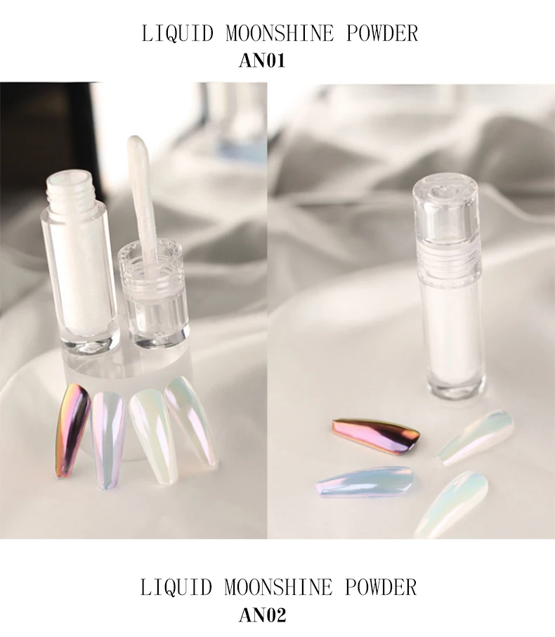 Factory price gel nail polish private label nail polish bottle Magic Mirror Liquid Powder  with Brush