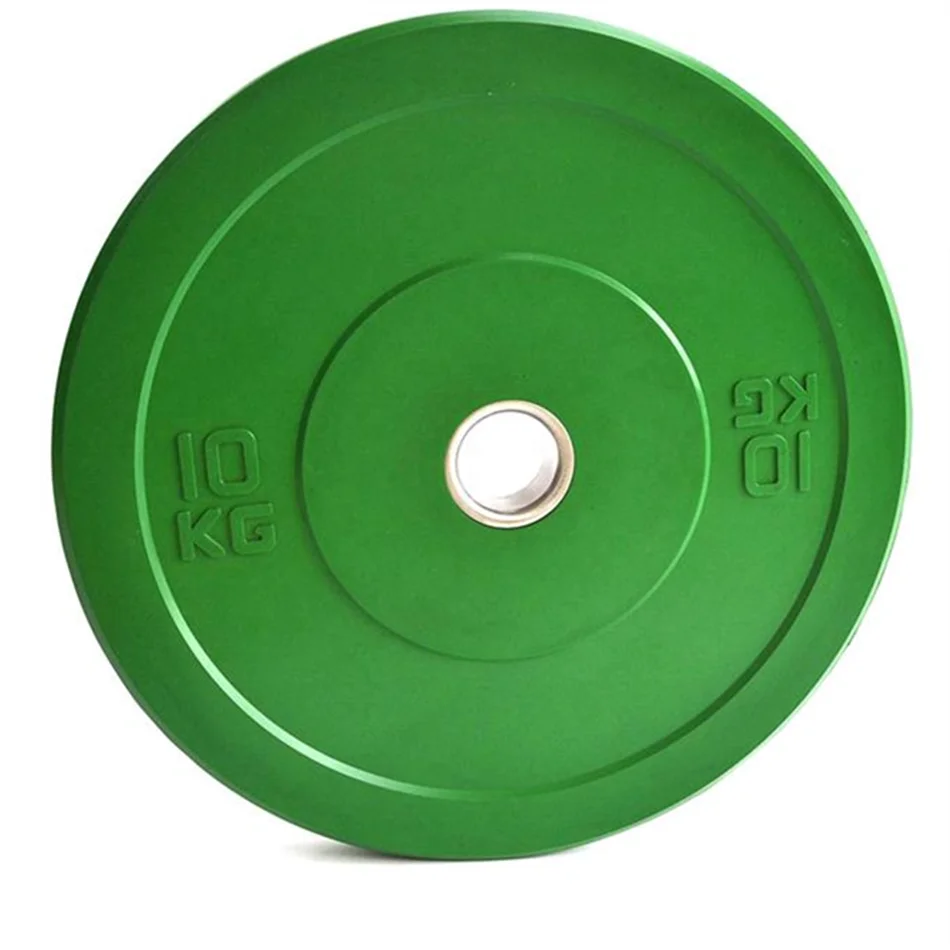 New style Weightlifting Barbell Bumper Plates 25kg Colorful Rubber Standard Weight Bumper Plate