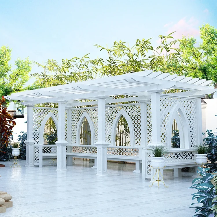 aluminum pergola kit Awning garden canopy waterproof gazebo peregola motorized metal 4x3 outdoor louvered
