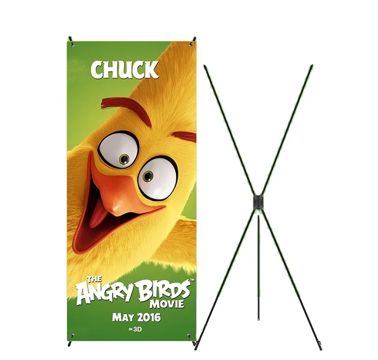 Низкая цена для наружной рекламы ветрозащитная цифровая печать размер на заказ 60X160 см 80X180 см X стойка для баннеров