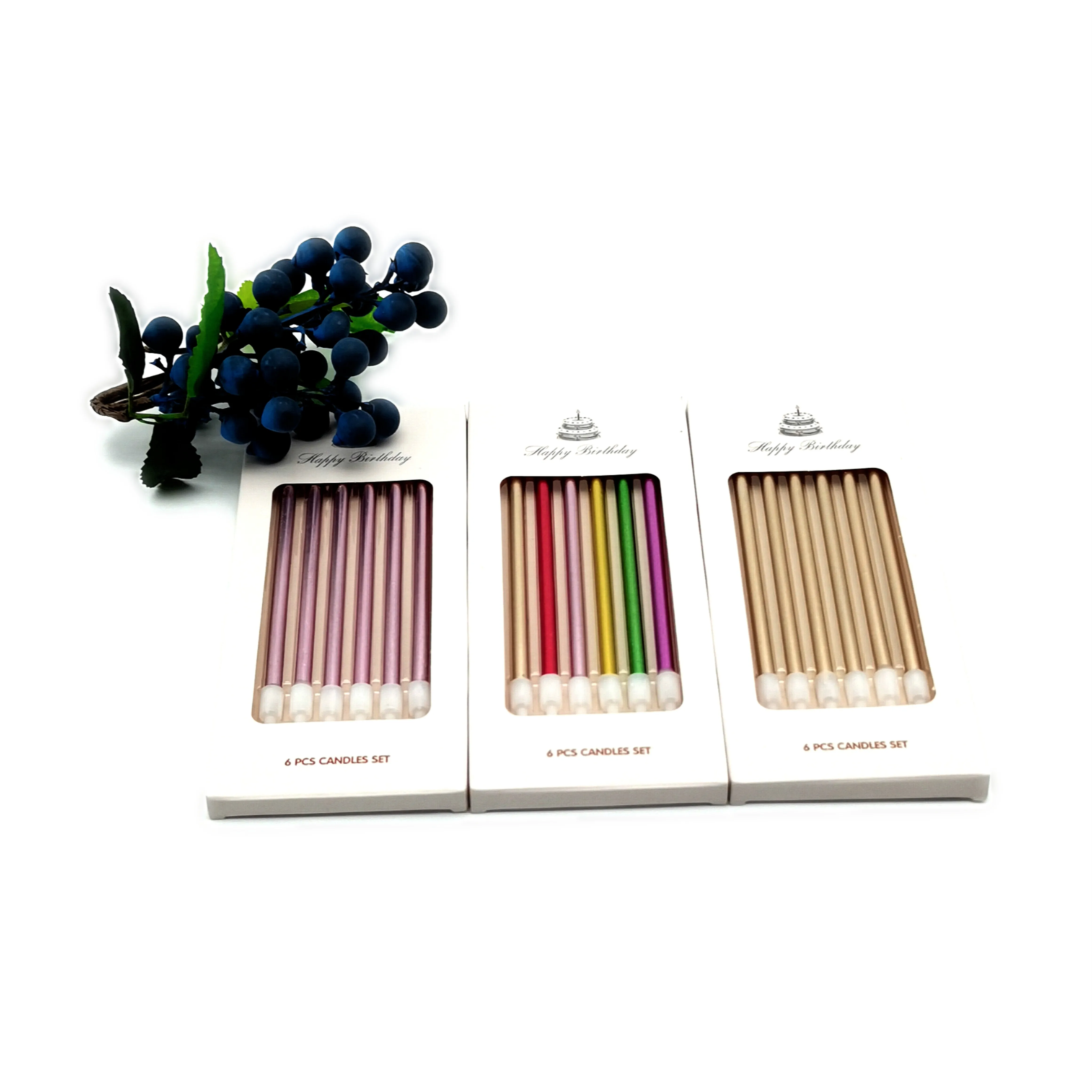 Safe And Healthy Amazing Happy Professional Manufacture birthday candles wax