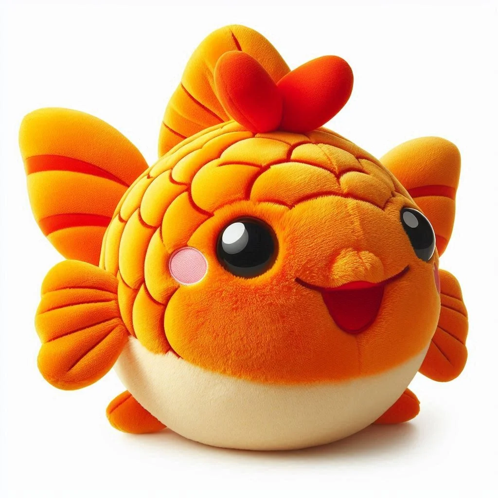 Realistic Goldfish Stuffed Animal Plush Super Soft Fish Toy for Kids