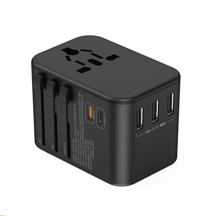 travel adaptor USB plug Type C quick charger PD adapter electrical plug socket