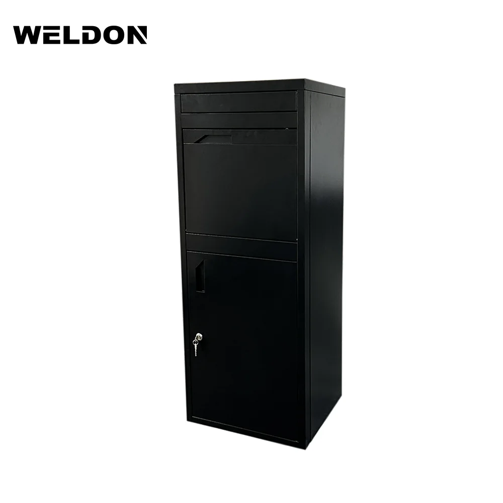 Hot Selling Mailbox Knocked Down Packing Anti Theft Drop Package Delivery Box Parcel Lock Box With Letter Slot