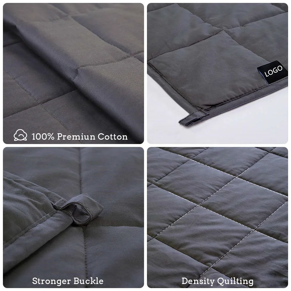 Weight blanket 150x200 Cotton Heavy Weighted Blanket 15lbs 20lbs 25lbs With Glass Beads
