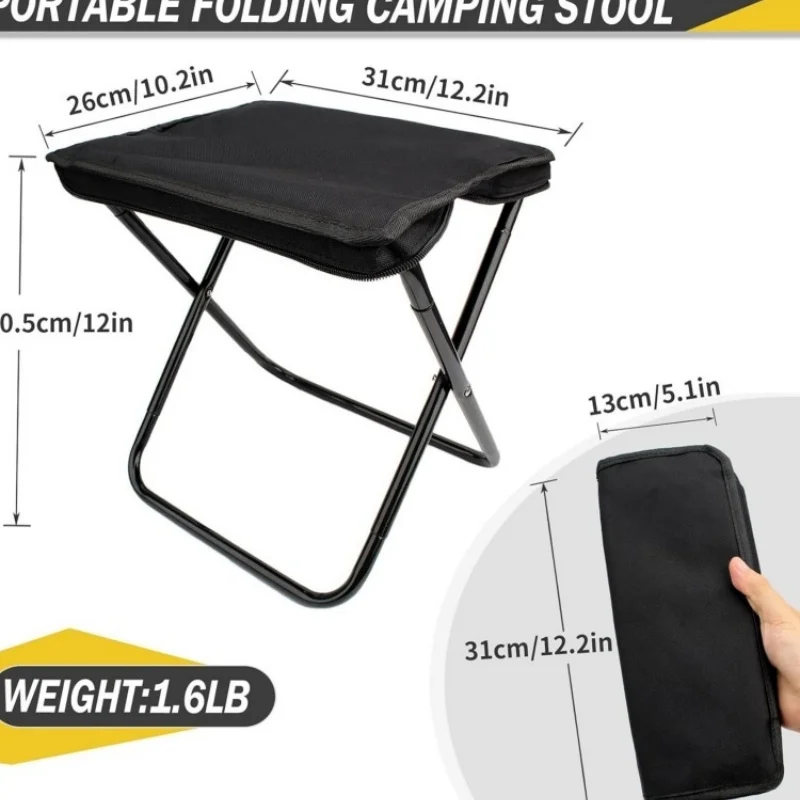 Portable Folding Stool Carry Bag Collapsible Outdoor Travel Walking Hiking Fishing Picnic Barbecue Camping Stool