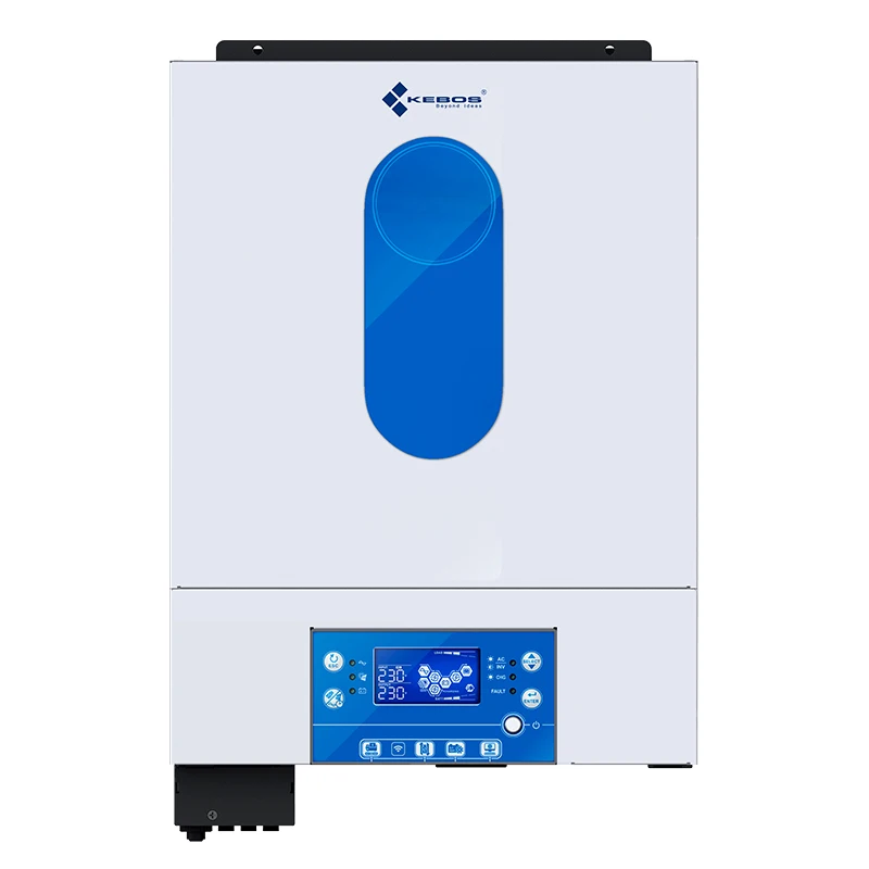 KEBOS KVM III TWIN 6KW Battery-free 6KVA LCD Display Off-grid Solar Inverter With Multi-Communication Port Support USB OTG