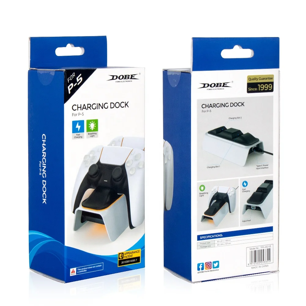 DOBE TP5-0521B новый дизайн двойная зарядная док-станция для Playstation 5 PS5 контроллеры