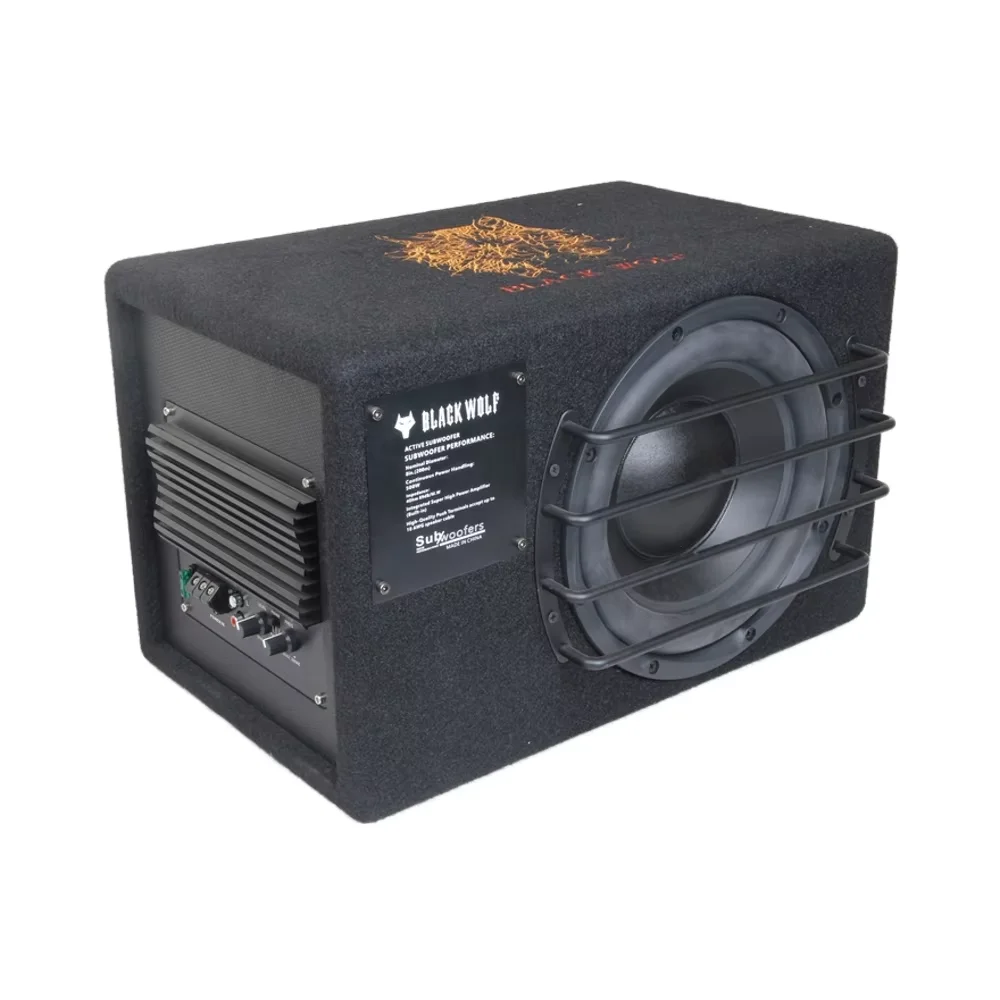 Car Subwoofers with High Sound Quality Active Bass Speaker with Aluminium Frame for Car Audio Systems