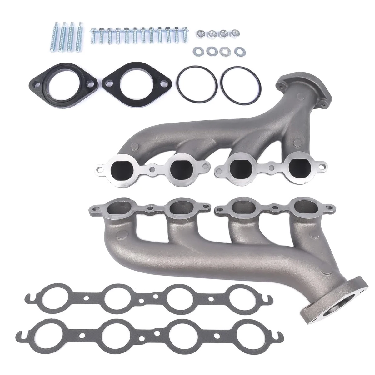 LS Swap чугунный выпускной коллектор 9988-R-BLEM совместим с Chevy LS1 LS2 LS3 4.8L 5.3L 6.0L