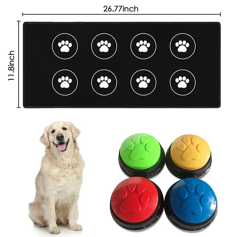 The factory dog buttons for communication set of 6 custom interactive button dog talking buttons for pet training communication