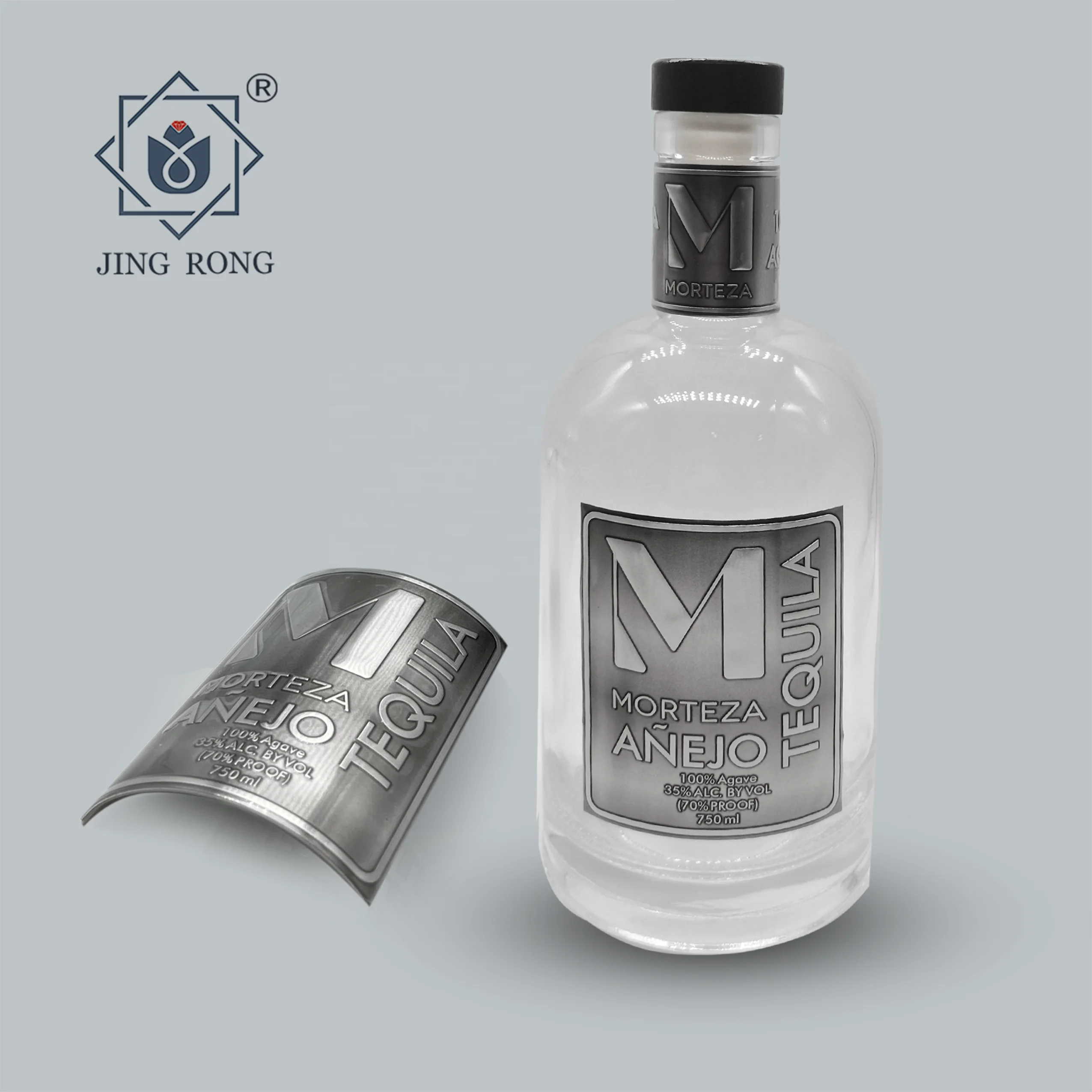 Wholesale sublimation tin steel wall blank retro vintage custom metal sign cologne box aluminum sticker perfume bottle label