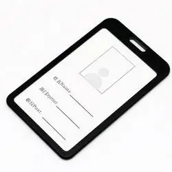 Aluminum Alloy ID Credit Name Card Badge Holder Cover Metal Zinc Alloy Business Card Holder