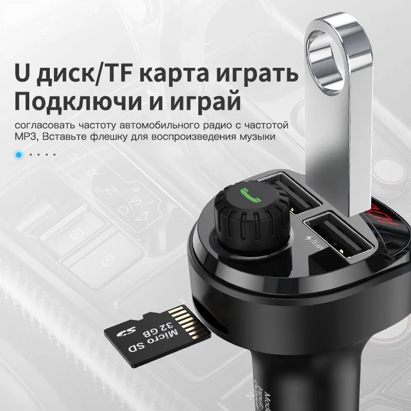 двумя портами 2-портовый зарядное для быстрой зарядки Qc3.0 зарядное устройство для автомобильного зарядного устройства с