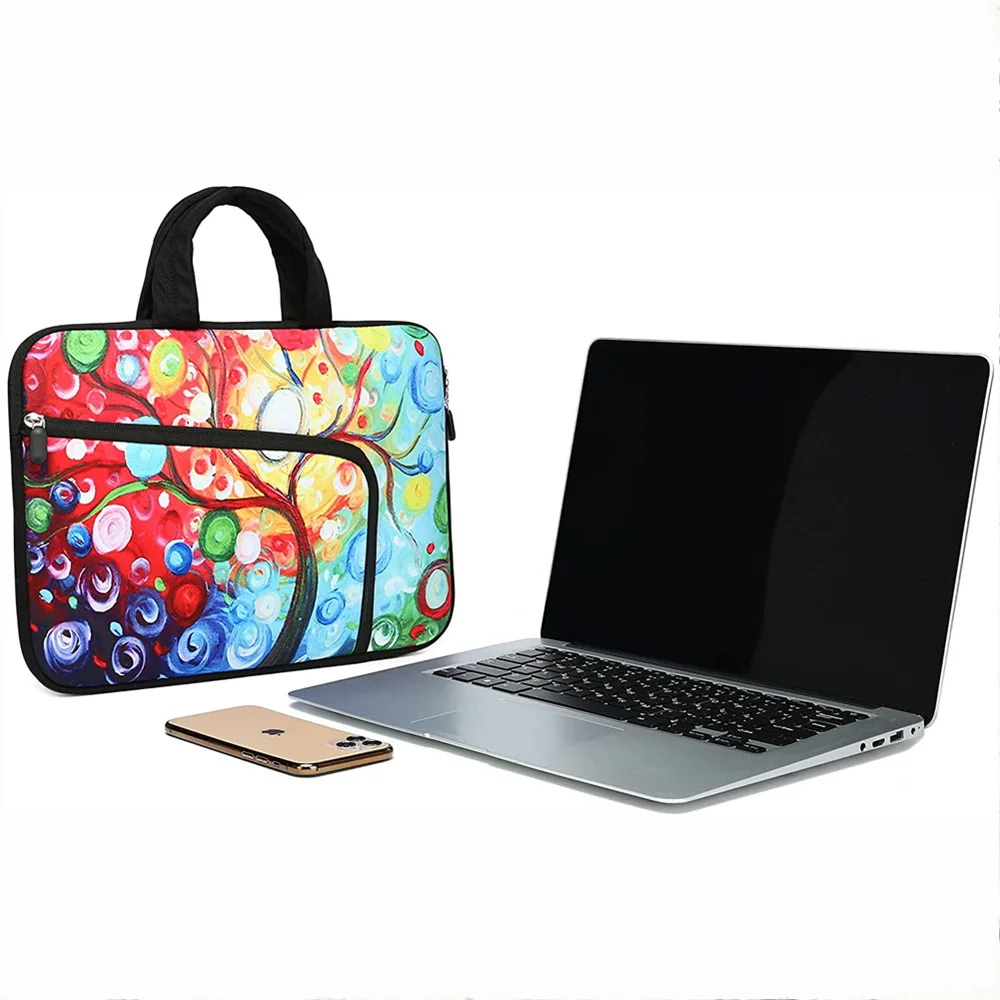 Customized neoprene 3D printed laptop bags for computers shockproof  laptop bag waterproof portable tablet cover case