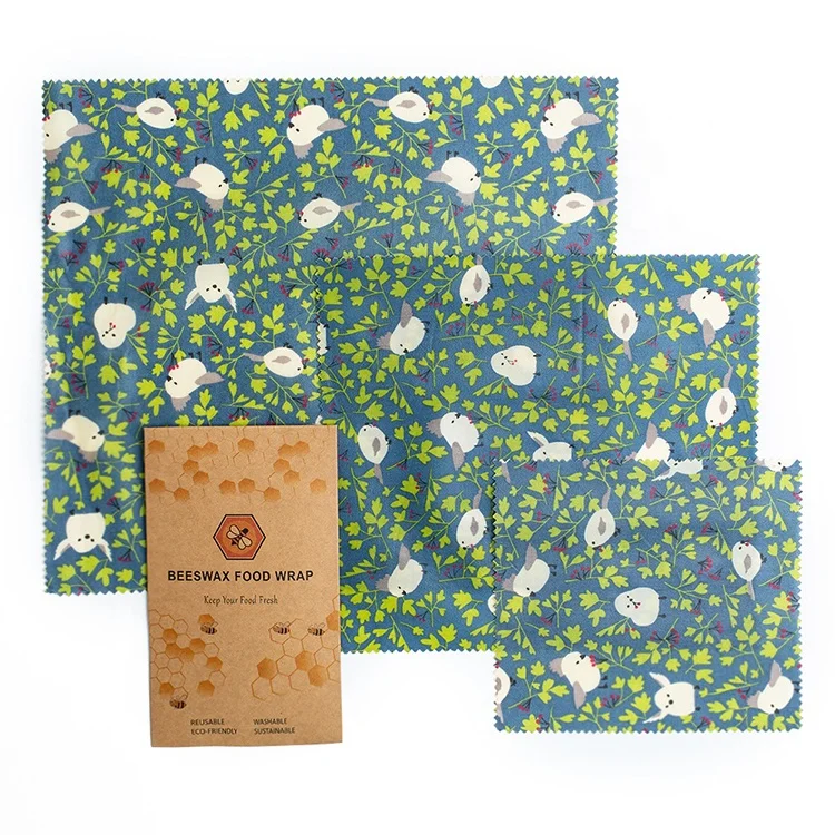 
Beeswax Food Wrap Organic Cotton Bowl Cover Reusable Sandwich Reusable Eco Friendly Bees Food Wrap 