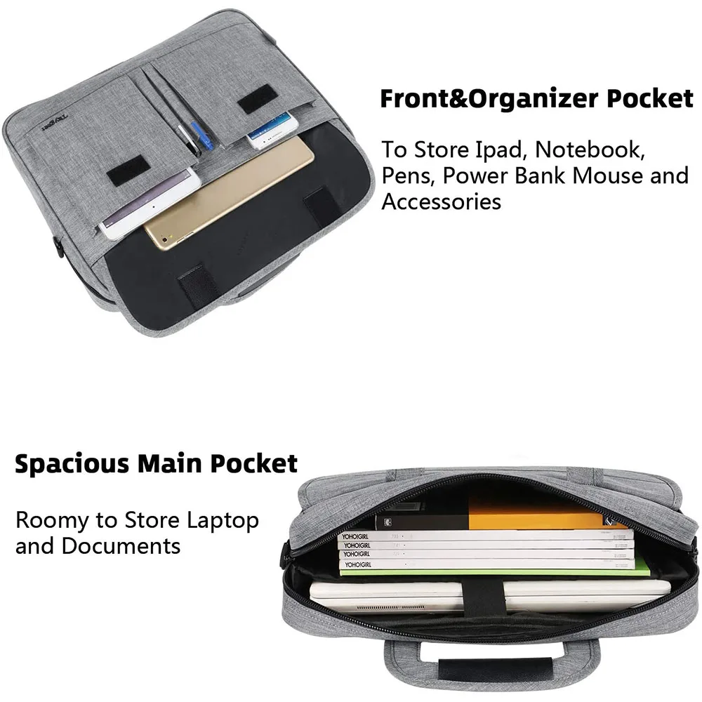 Большая мужская деловая сумка-тоут через плечо, мессенджеры для ноутбука, ранец для ноутбука