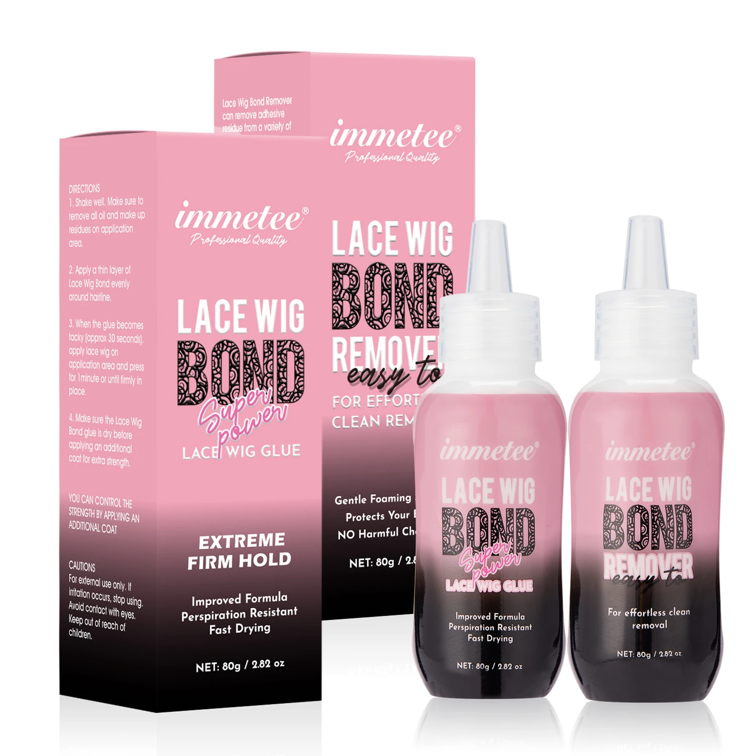 IMMETEE Wig Glue Remover Easily Remove Hair Extension Private Label and for Lace