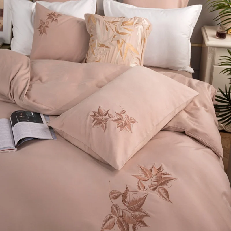 JIHUA factory wholesale high quality soft cotton bed sheet bedding set