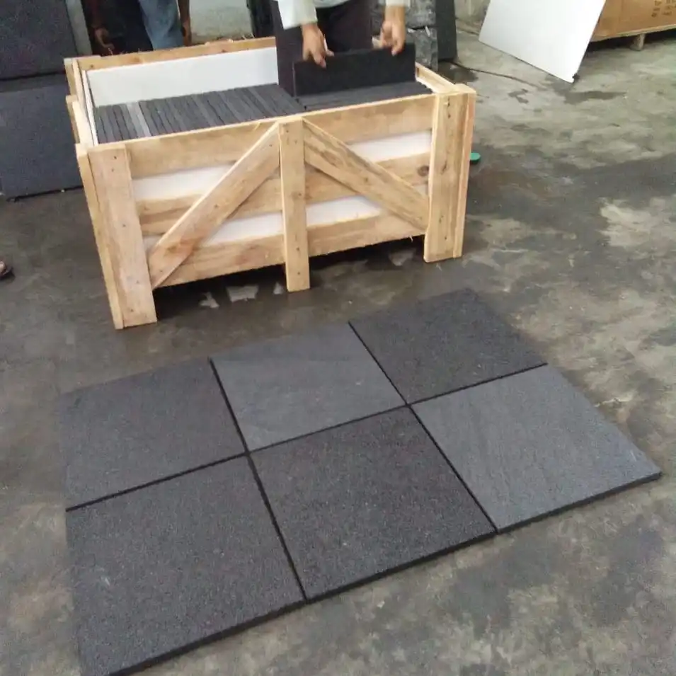 Premium Bali Black Lava Stone - Java Lava Stone Swimming Pool Tiles Indonesia Natural Stone 10x10