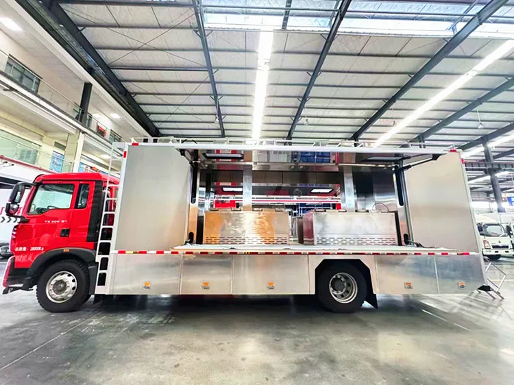 Sinotruk HOWo мобильный кухонный грузовик для приготовления гамбургеров мороженого